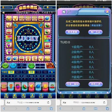 H5水果机游戏源码,二开浏览器登录,也可微信公众号登录